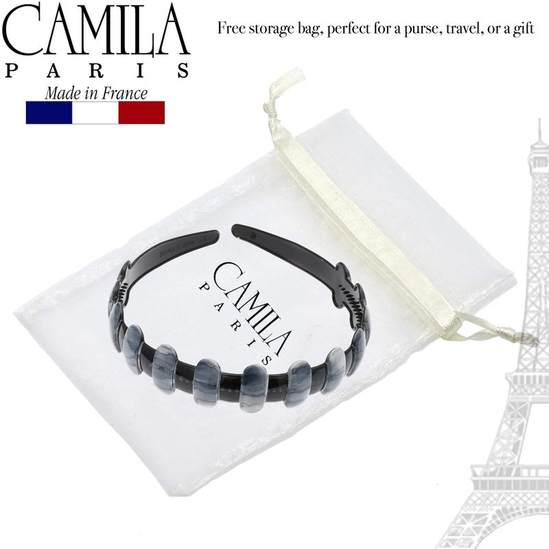 Camila Paris MP854 French Headband for Women, Strong Hold Grip Women's Hair Band, Very Flexible, No Slip and Durable Styling Girls Hair Accessories, Made in France with Cellulose - Image 5