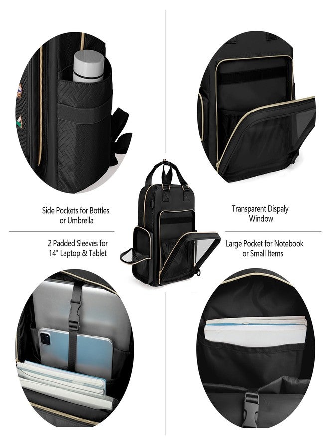 Prokva Ita Backpack Pin Display Bag with Inserts for Pins, Cute Ita Bag for Anime Cosplay and Concert, Black (Patent Design) - Image 5