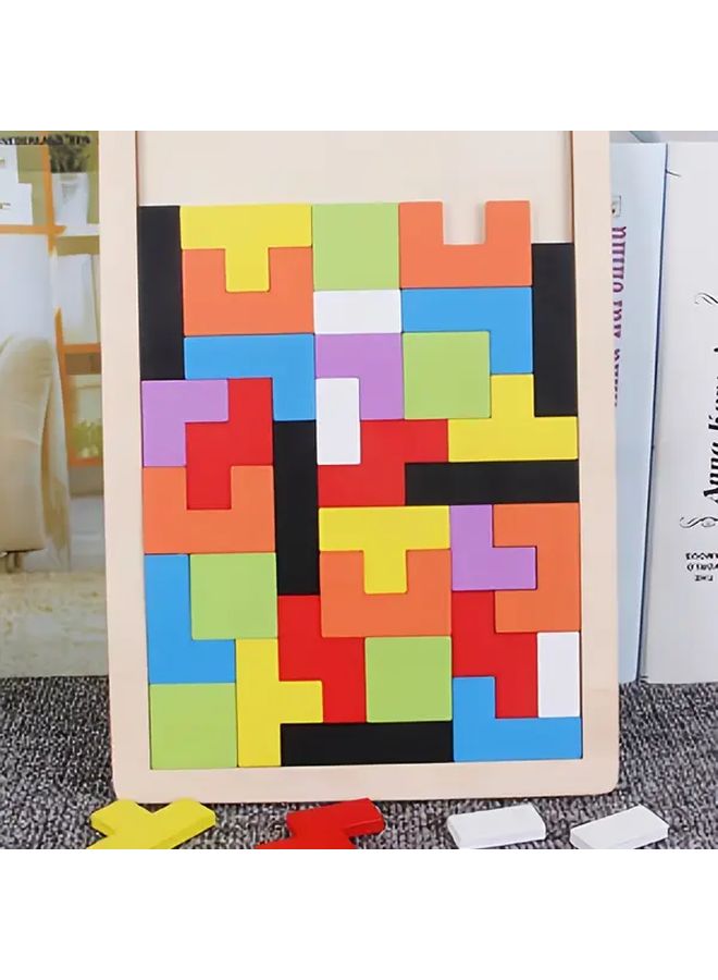 مكعبات الألغاز ثلاثية الأبعاد الخشبية لتطوير المهارات المعرفية للأطفال 1 قطعة - Image 3