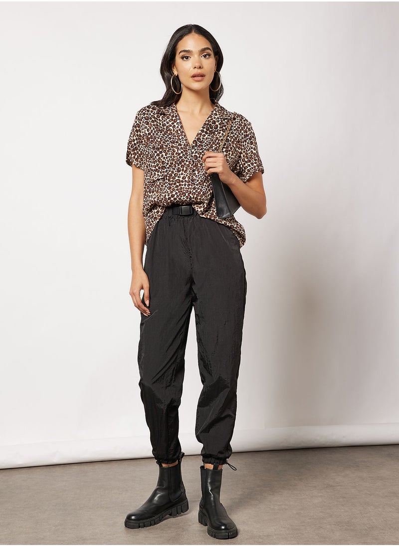 Daisy Street - Leopard Print Shirt - Image 1