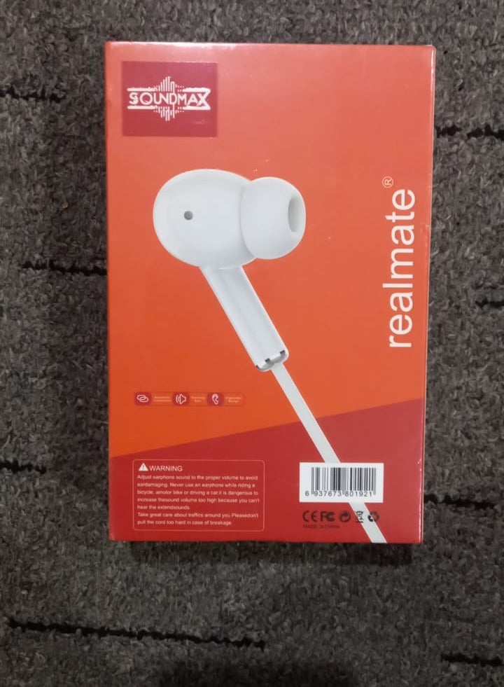 Soundmax In-Ear Stereo Earphones with Hi-Fi Sound and Built-In Microphone - Image 2