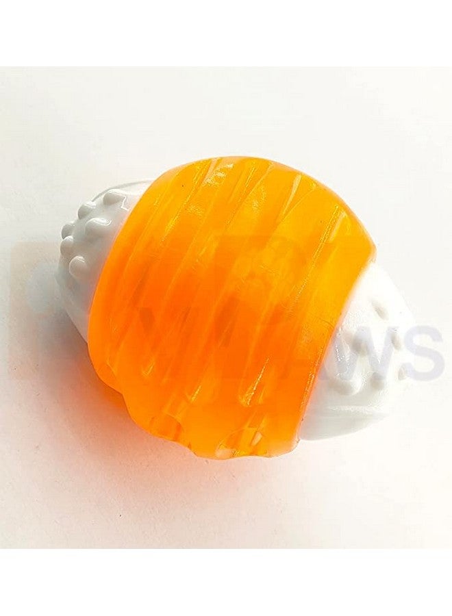 كرة مطاطية طبيعية متينة تصدر أصواتًا مرحة عند دحرجتها أو هزها، لعبة كرة ضاحكة مثالية للكلاب المتوسطة والصغيرة - متعددة الألوان - عبوة من قطعة واحدة - Image 3