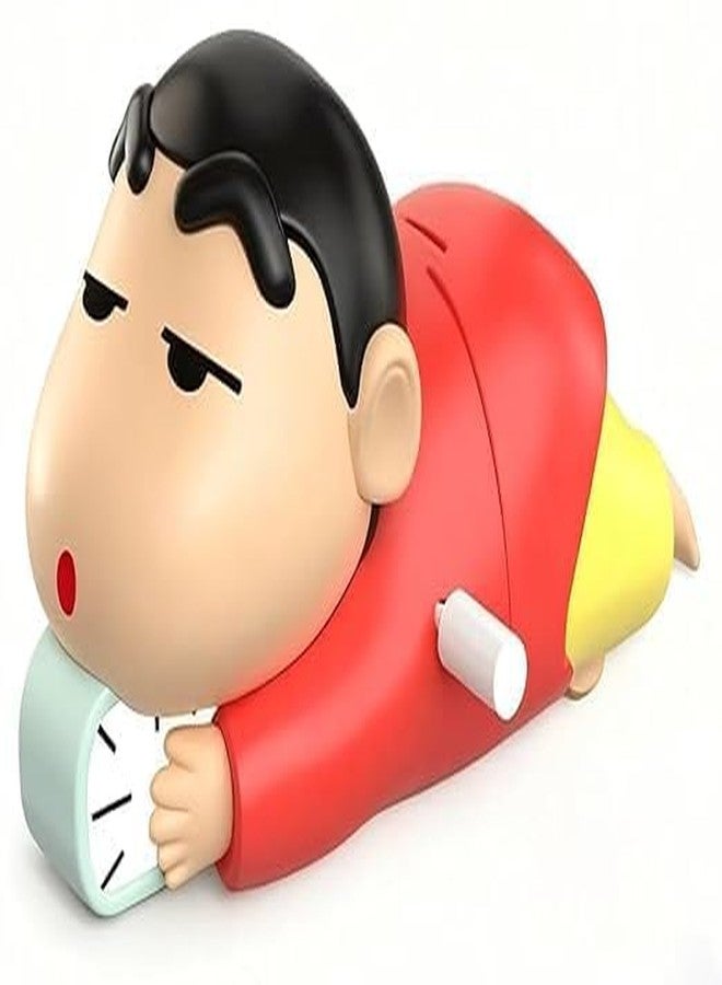 GIGGLE TREE Shinchan Manual Clockwork Toy, 5CM Anime Character, Crawling Push Toy, Children's Birthday Gift Figure, Red and Yellow (Shinchan A) - Image 2