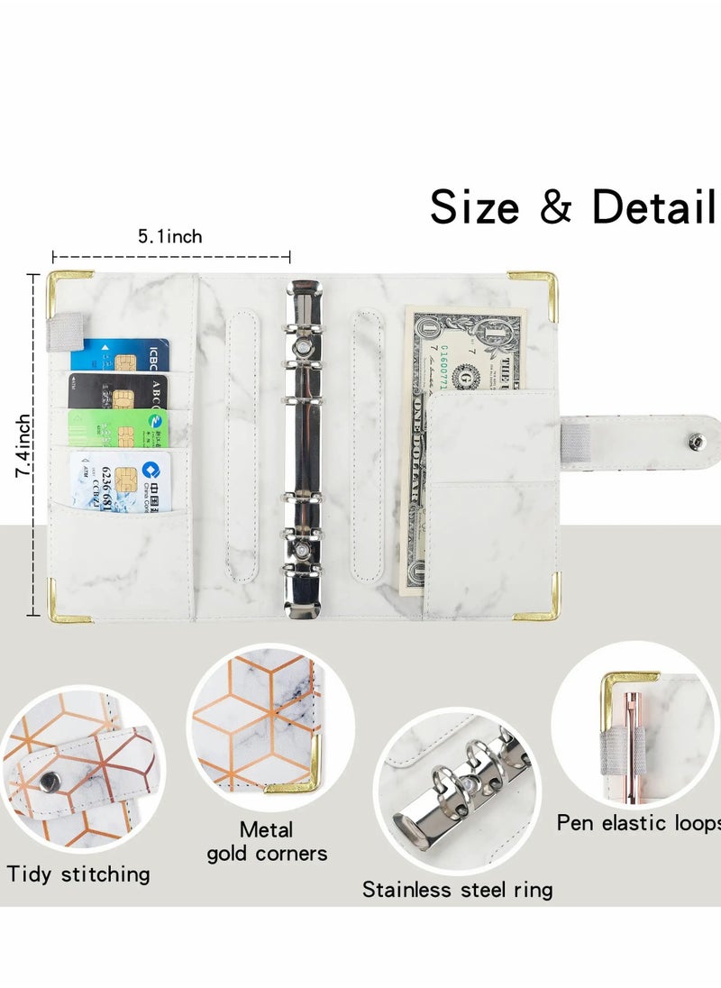 Generic - Budget Binder with Zipper Cash Envelopes - A6 Money Organizer for Budgeting, Cash Savings Planner - Image 1