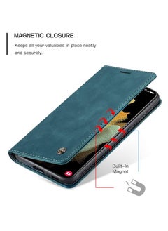 Wallet Case For Samsung Galaxy S22,premium Pu Leather Magnetic