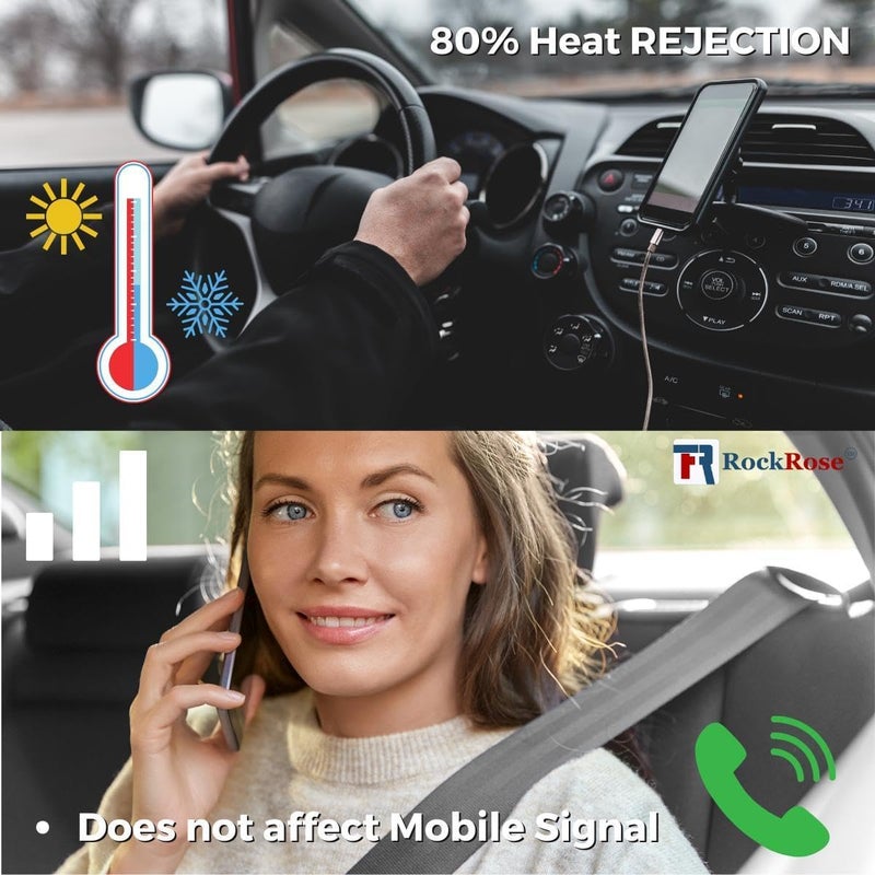 RockRose 35% VLT Nano Ceramic Car Window Tint - Image 5