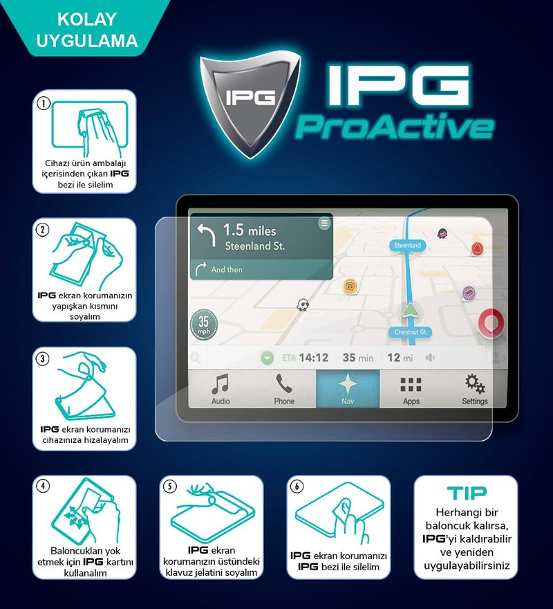 Garmin Dezl OTR500 - LGV500 9h Nano Proactive Screen Protector