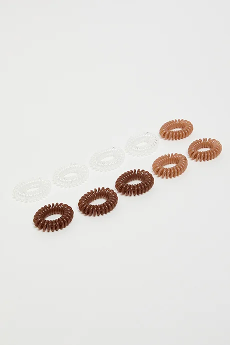 أر أند بي 10 Pack Spiral Ponytail Hairbands