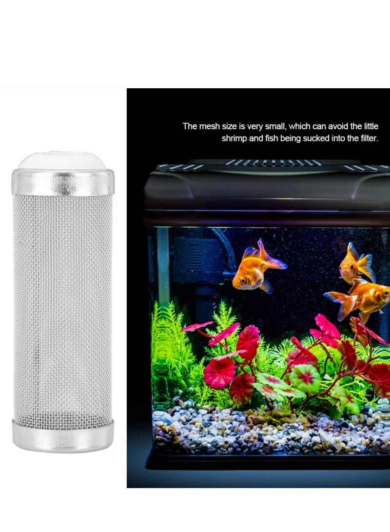SOLARAE 5 Pcs Stainless Steel Aquarium Filter Protector, Aquarium Fish Tank Filter Inflow Inlet Mesh Basket Shrimp Protecting Protection, Stainless Steel Mesh Guard Intake Cover for Shrimp and Fish(12mm) - Image 5