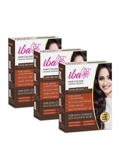 Hair Colour For Women - Dark Brown, 70G (Pack Of 3) | 100% Pure Henna Based Powder Sachet | Natural Hair Colour & Long Lasting With Conditioning Formula| Reduced Hair Fall & Hair Damage | Shine & Nourish Hair | Free From Ammonia And Other Harmful Chemicals | Herbal Hair Powder For Hair Colour | Dark Brown Henna - pzsku/ZD5188A4E7D9D8000BD7EZ/45/_/1733730217/b260ca6b-a22d-403e-b92b-e076ee0f6d71