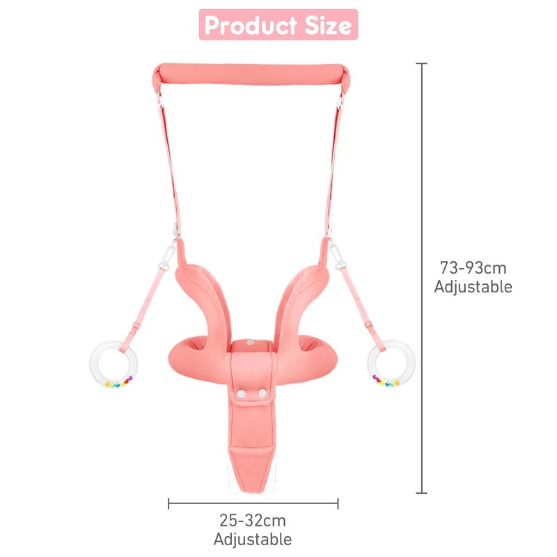 Ocanoiy Baby Walking Helper  Handheld Walker Harness  Support for Infants  Toddlers 816 Months Pink - Image 3