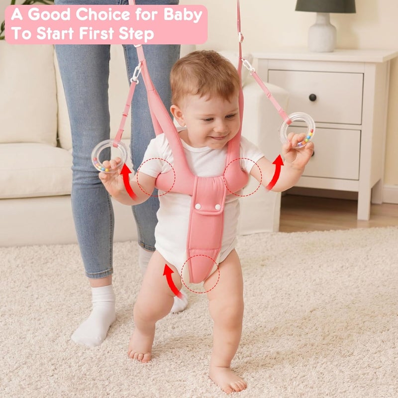 Ocanoiy Baby Walking Helper  Handheld Walker Harness  Support for Infants  Toddlers 816 Months Pink - Image 2