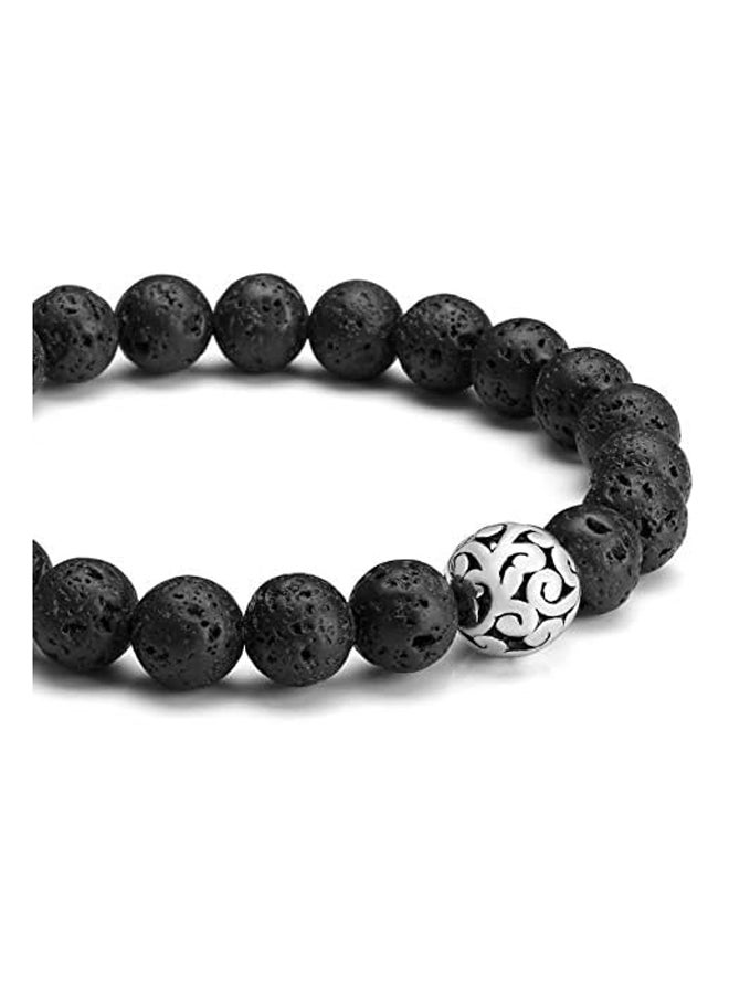 Top Plaza 2 Pcs Healing Crystal Stone Bead Elastic Stretch Bracelet Adjustable Gemstone Beaded Braided Bracelets Yoga Meditation Reiki Balancing Quartz s Mens Couples, Stone  - Image 3