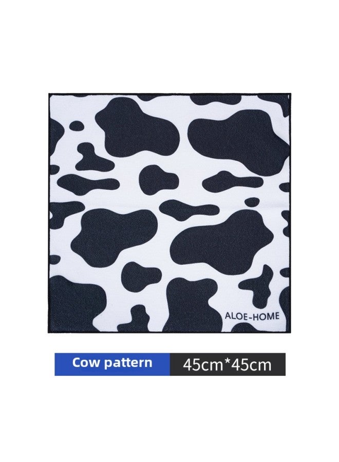 Hundred Patch Cloth Camera Liner Bag Magic Folding Cloth Micro Single SLR Lens Wrapping Cloth Bag Storage Protection Cosmetic Bag-Colour:Cow Pattern-Size:45cm*45cm (common Size For Cosmetic Bags)  - Image 1