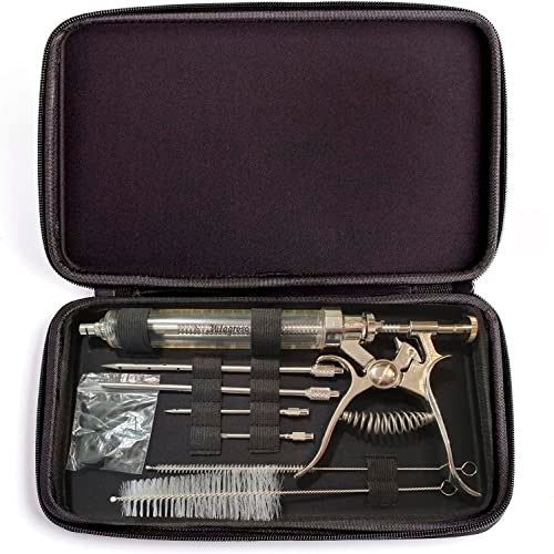Milagroso Meat Injector Syringe Stainless Steel Outdoor Meat Kit Marinade Flavor Food Injector Syringes with 4 Marinades Needles Grill Smoker Injectors Professional Syringe Held Culinary Barbecue Tool For BBG - Image 3