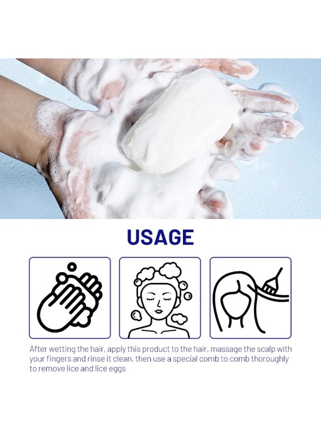 Disaar صابون طارد القمل الطبيعي اليدوي 100 جرام - صابون حمام مضاد لحب الشباب وإزالة البقع الداكنة وتفتيح البشرة - Image 2