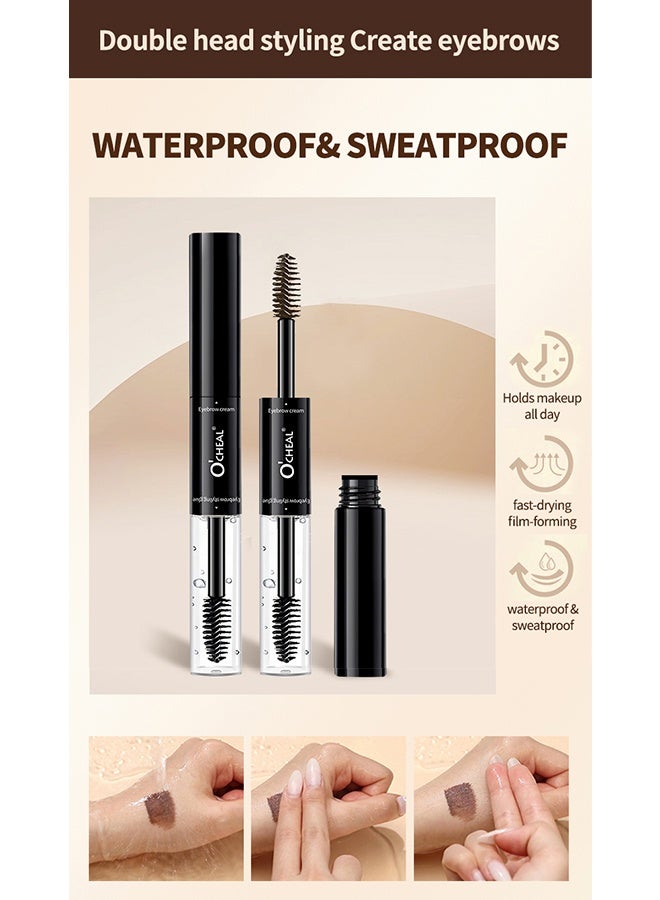 اوكيل حواجب بلاستيكية ستيريو ذات رأس مزدوج - حواجب اصطناعية طويلة الأمد "لا يمكن فركها" ، مقاومة للماء ومقاومة للعرق لمدة 18 ساعة # 03 - Image 4