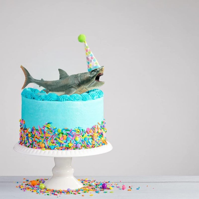 Higherbros Shark Toys with Openable Jaws The Megalodon 11"" Ocean World Realistic Marine Animal Creature Action Figure  Great for Bath Toys  Beach Toys  Birthday Gifts Cake Topper - Image 2