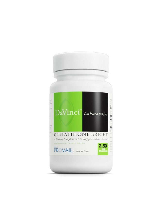 DAVINCI Labs Glutathione Bright - Helps Support Skin Health & Healthy Aging with Glutathione* - Easily Absorbable Formula - Gluten Free & Soy Free - 60 Vegetarian Capsules - Image 1