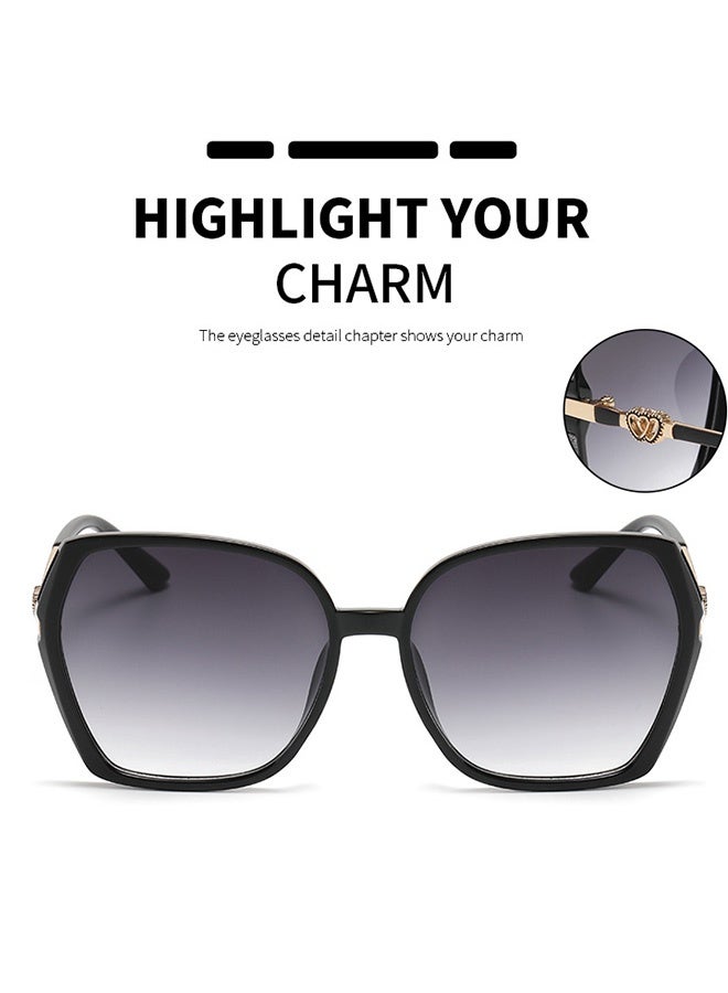 Eckek Sunglasses Women Unique Fashion Quare Design Sun Glassess for Womens High Quality Sun Glassess Gradient Ladies Sunglass UV400 Protection Eyewear Women's Eye Glasses for Travel Daily Shades Green - Image 4
