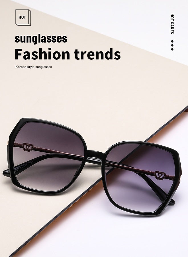 Eckek Sunglasses Women Unique Fashion Quare Design Sun Glassess for Womens High Quality Sun Glassess Gradient Ladies Sunglass UV400 Protection Eyewear Women's Eye Glasses for Travel Daily Shades Green - Image 2