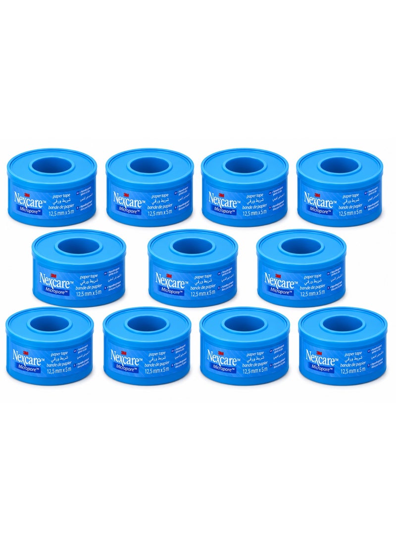 Nexcare Micropore Paper Tape 12.5 Mm X 5 M 10PCS