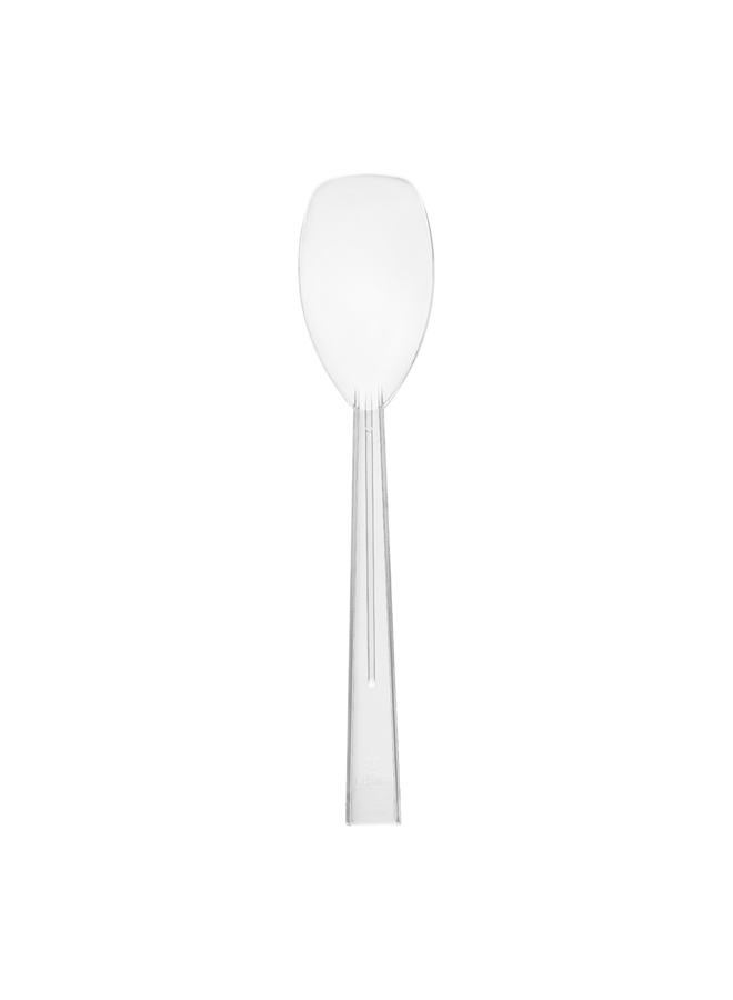 Party Essentials Hard Plastic 9" Serving Spoons, Clear, 12 Count - Image 3