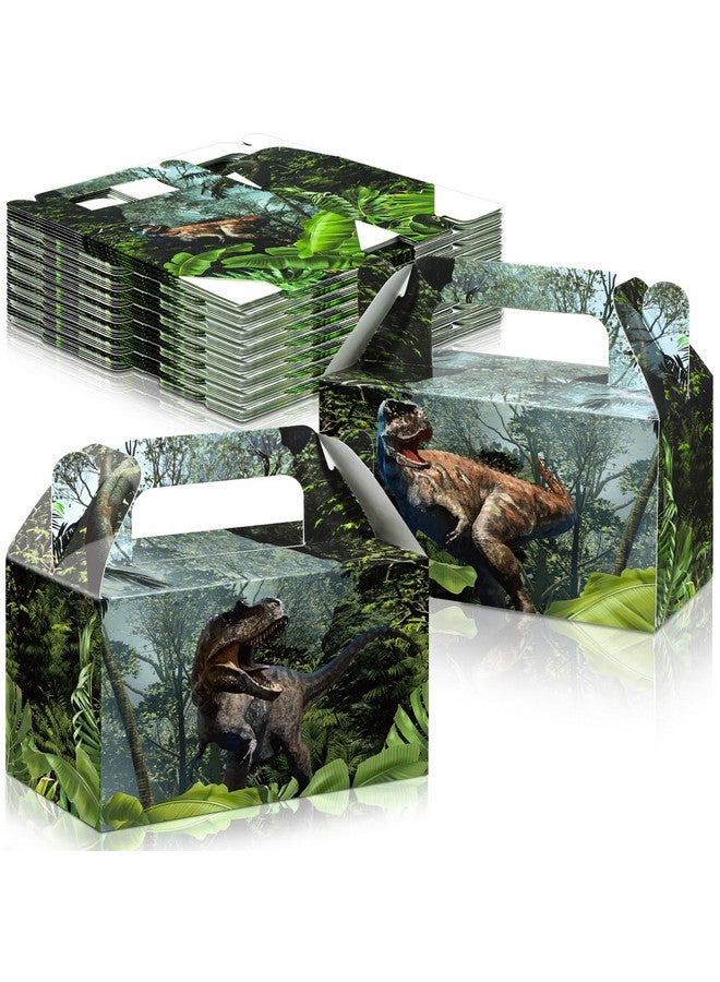 Sinmoe Dinosaur Treat Boxes Dinosaur Party Favor Boxes Dinosaur Theme Party Decorations Candy Boxes Goodie Gift Boxes For Kids Boys Girl Dino Birthday Presents Decorations Supplies, Medium Size (12 Pieces) - Image 1