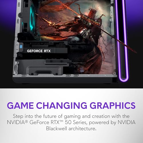 Alienware Aurora Gaming Desktop ACT1250 - Intel Core Ultra 9 285 Processor, Liquid Cooled, NVIDIA GeForce RTX 5080, 32GB DDR5 RAM, 1TB SSD, 1000W Platinum Rated PSU, Win 11 Home - Clear Panel - Image 4