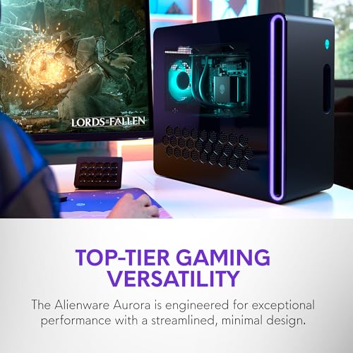 Alienware Aurora Gaming Desktop ACT1250 - Intel Core Ultra 9 285 Processor, Liquid Cooled, NVIDIA GeForce RTX 5080, 32GB DDR5 RAM, 1TB SSD, 1000W Platinum Rated PSU, Win 11 Home - Clear Panel - Image 2