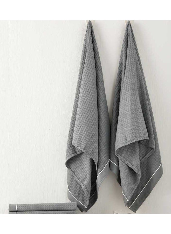 Reefi Reef Waffle Towel - Grey - Hand - Image 5