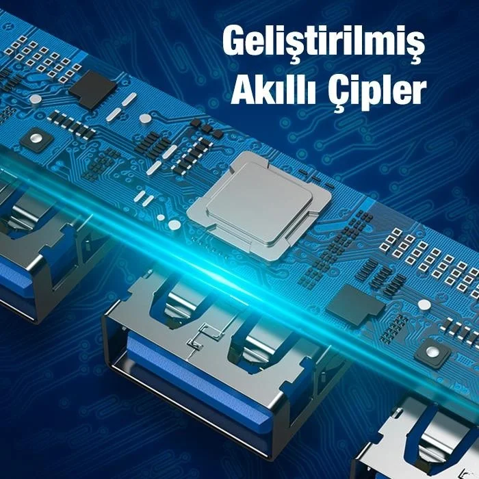 بولهاموبيل Polham 5in1 Type-C + USB Input Sdtf and USB Converter Adapter 3x USB 1x Tf 1x SD Replicator Hub