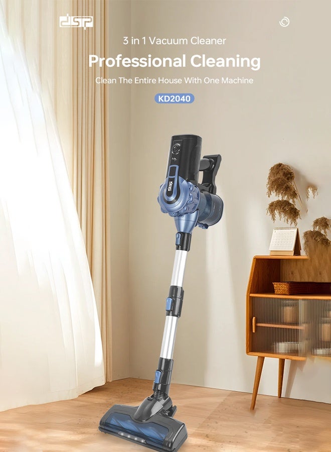 DSP 3 in 1 Vacuum Cleaner,18Kpa/7m Corded Upright Vacuum Cleaner with Led Light ,Ideal for Home, Car, Hard Floor, Carpet, Pet Hair,KD2040 - Image 2