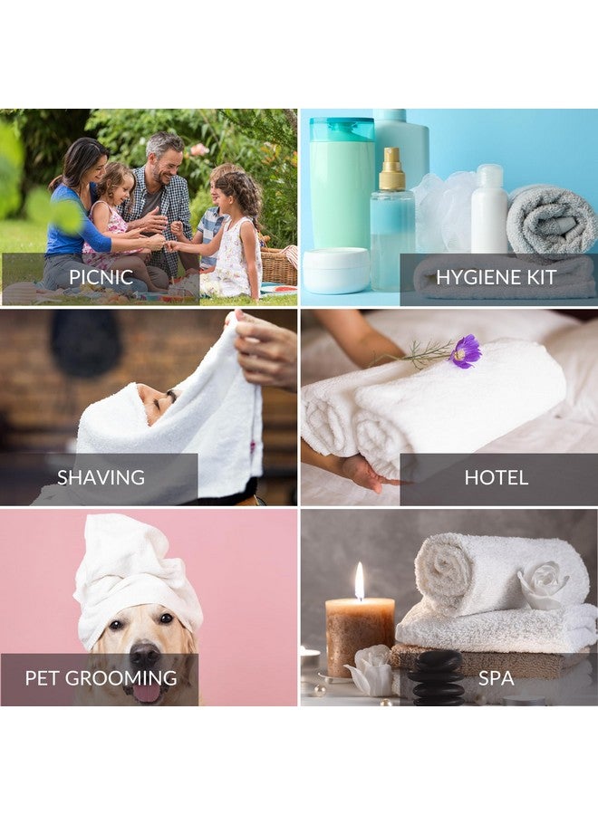 GOLD TEXTILES White Hand Towels 24 Pack (15x25 Inches) Cotton Blend Salon Towels Thin, Light Weight, Quick Drying Spa Towels - Image 4