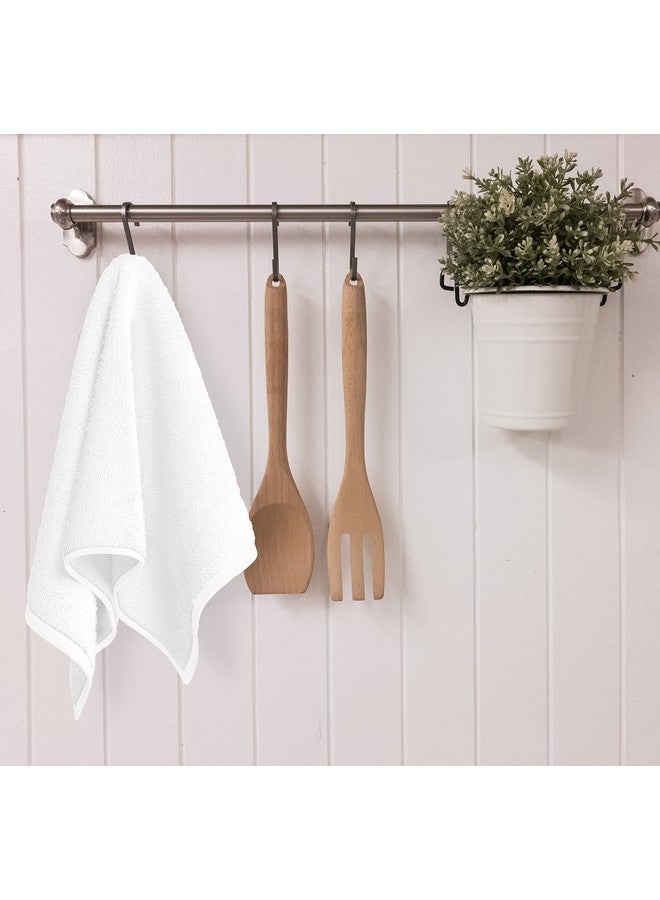 GOLD TEXTILES White Hand Towels 24 Pack (15x25 Inches) Cotton Blend Salon Towels Thin, Light Weight, Quick Drying Spa Towels - Image 5