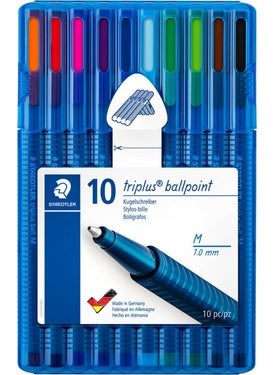 STAEDTLER 437 MSB10 Triplus Ballpoint Pen 10 Pack 