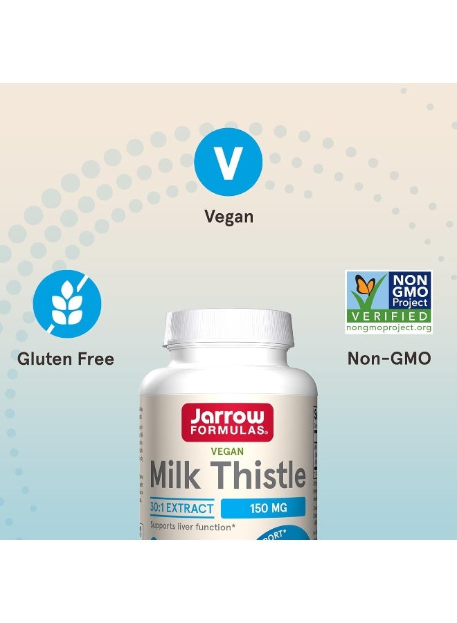 jarrow formulas Milk Thistle (Silymarin Marianum), Promotes Liver Health- 150 mg Per Capsule - 200 Veggie Capsules - Image 5