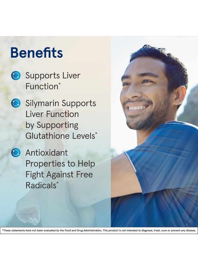 jarrow formulas Milk Thistle (Silymarin Marianum), Promotes Liver Health- 150 mg Per Capsule - 200 Veggie Capsules - Image 4