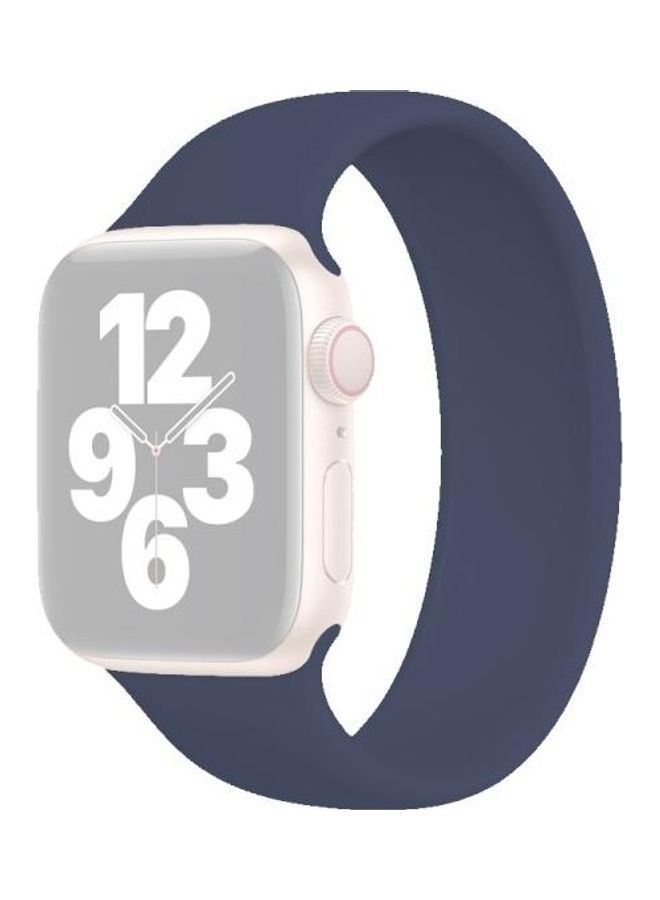 NIBEMINENT Replacement Watchband For Apple Watch Deep Blue - Image 2