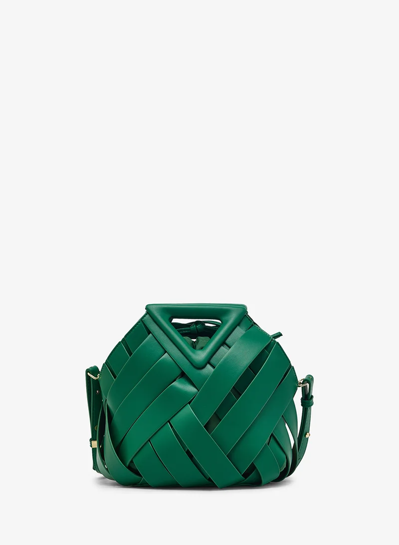 ايلا حقيبة كروس بودي بنسيج منسوج ومقبض علوي