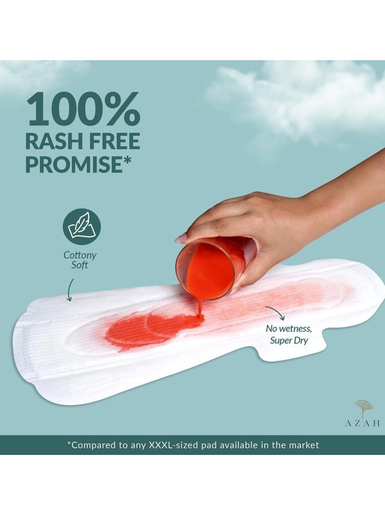 Azah Maternity Pads after Delivery [Pack of 25] | XXXL Sanitary Napkins for Women after Delivery | Leak Proof Sanitary Pads for Women | For Postpartum Flow, Urine Incontinence, Ultra Heavy Flow - Image 5