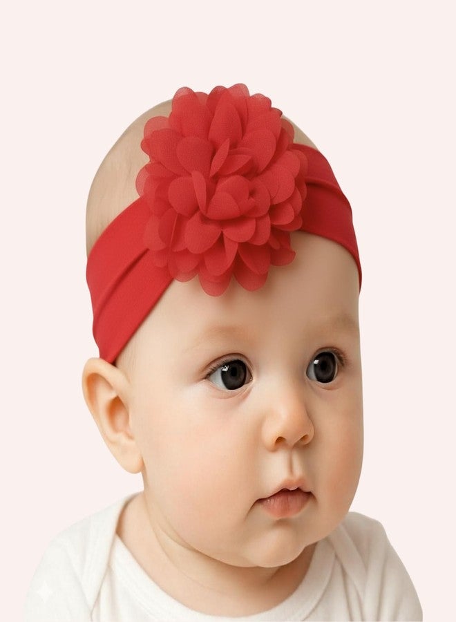 ANNACREATIONS ANNA CREATIONS 5 Pcs Baby Headbands for Girls & Boys, Soft Stretchy Hair Bands with Bow Knot and Flower Design, Comfortable and Stylish Hair Accessories for Newborn, Infant and Toddler Babies - Image 5