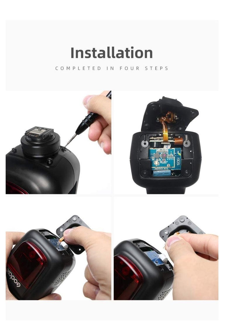 SYOSI V1S Hot Shoe Mounting Foot Fix Compatible Fit for Godox V1 S Speedlite Flash Repai Parts V1S Hot Shoe  - Image 2