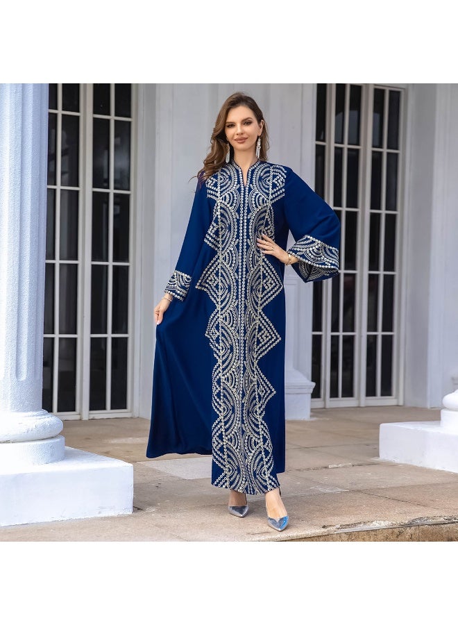 Madam Uniq Muslim Women's Long Evening Dress - Elegant Maxi Robe for Special Occasions - Image 4