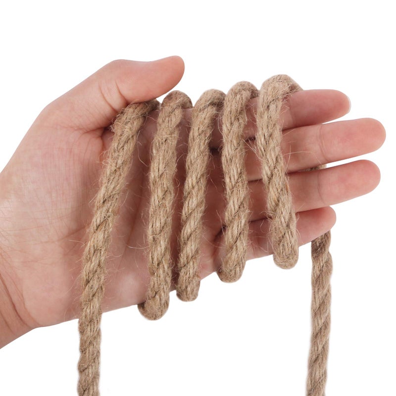 Vivifying Jute Rope, 50 Feet 8Mm Natural Heavy Duty Twine For Crafts, Cat Scratch Post, Bundling And Hanging - Image 3