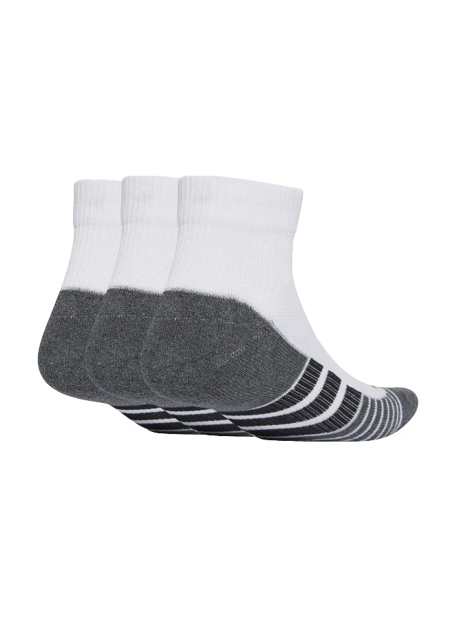 اديداس Adidas Prf C Cc Qrt 3P White Training Socks For Unisex 10K - 11.5K