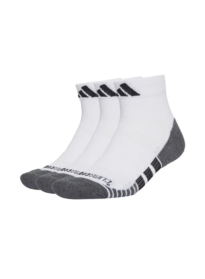 اديداس Adidas Prf C Cc Qrt 3P White Training Socks For Unisex 10K - 11.5K