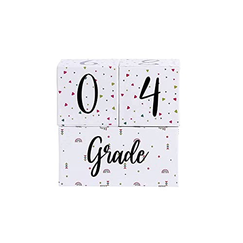 Butterthief Milestone Age Blocks to Capture Priceless Milestone Memorable Moments for Pregnant Women & Your Baby Social Media Photography Props. Days, Weeks, Months and Grade (Set of 3pcs,White) - Image 4