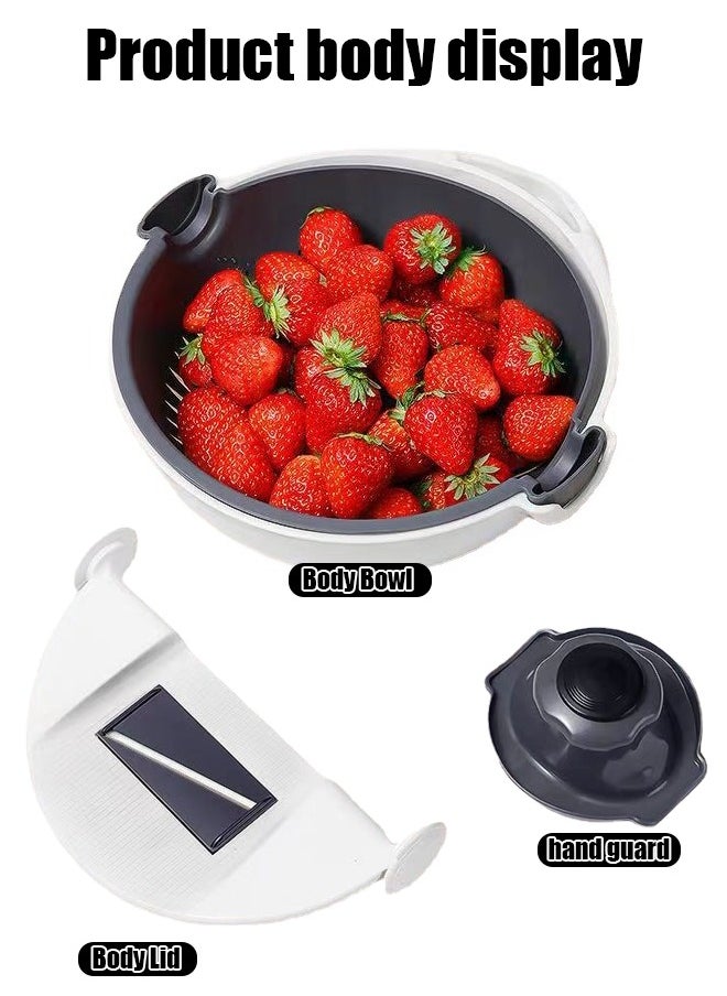 Generic - Adjustable 9-in-1 Vegetable Cutter: Multifunctional Slicer for Potatoes, Carrots, Ginger & More - Image 1