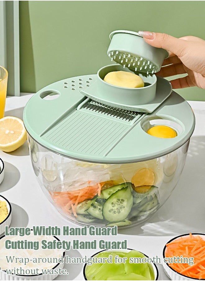 Generic - Adjustable 9-in-1 Vegetable Cutter: Multifunctional Slicer for Potatoes, Carrots, Ginger & More - Image 1